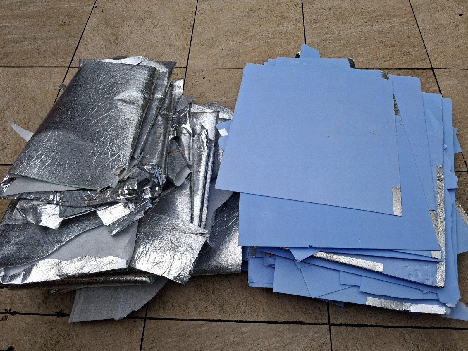 ondervloer voor laminaat 20m2 blauw +30 m2 rest, Doe-het-zelf en Verbouw, Ophalen, 30 cm of meer, Gebruikt, 50 tot 150 cm