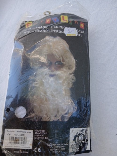 Kerstman pruik en baard, ., Nieuw, Ophalen of Verzenden, .