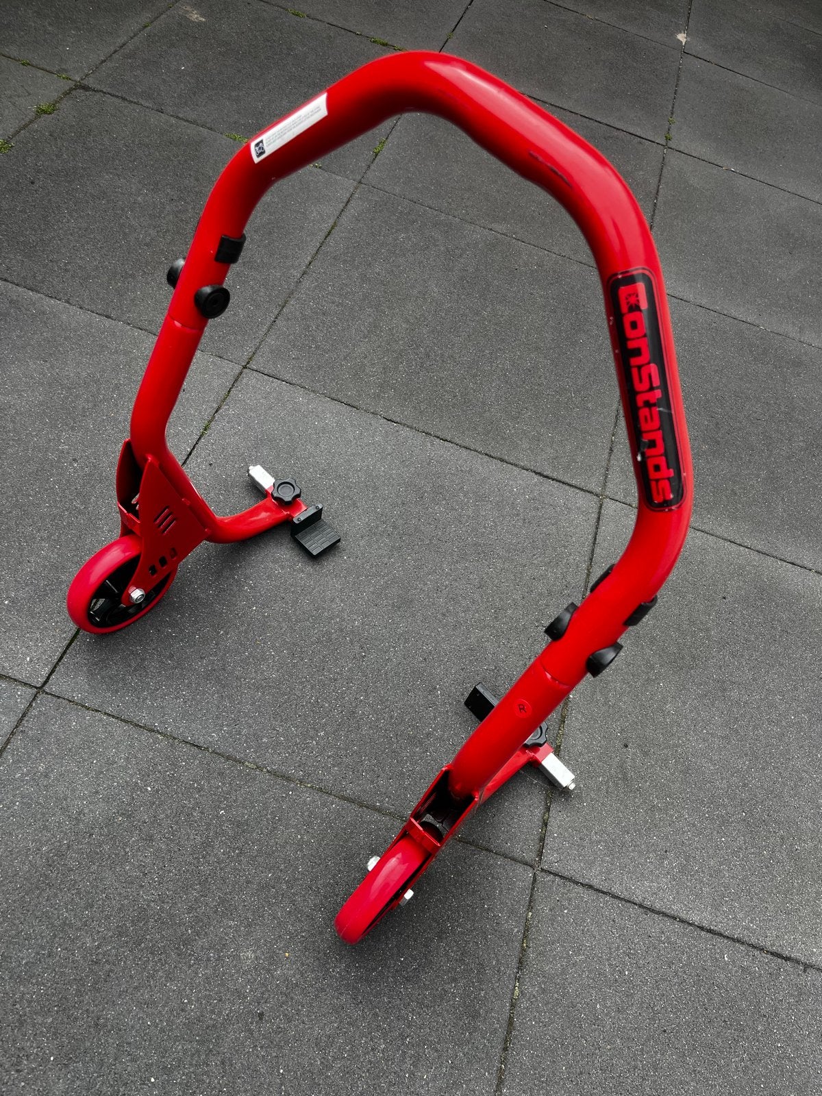 ConStands Motorfiets Paddockstand Rood, Ophalen, Gebruikt