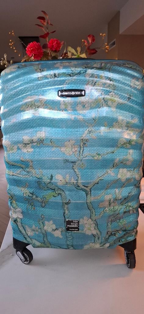 Samsonite - Lite-Shock Spinner 55cm Van Gogh Limited Edition, Sieraden, Tassen en Uiterlijk, Koffers, Wieltjes, Gebruikt, 50 tot 60 cm