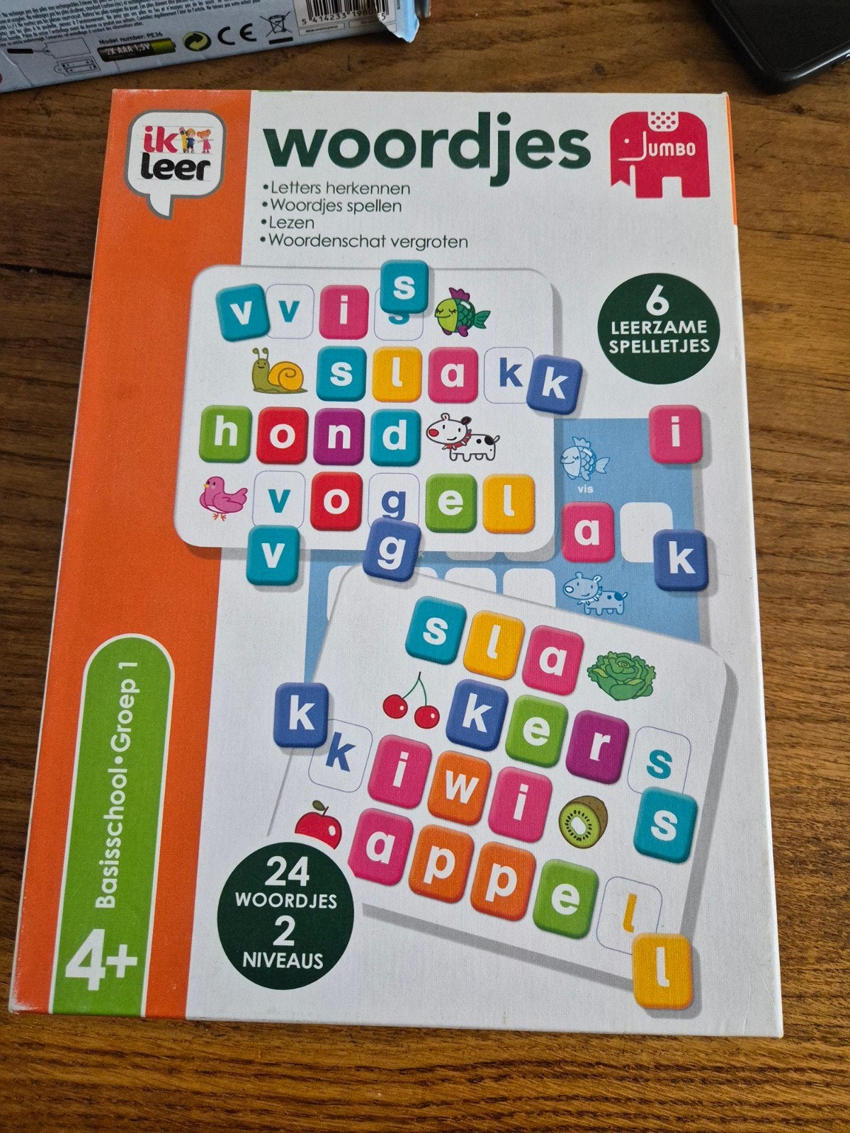 Jumbo Ik leer woordjes - Educatief spel 4+, Kinderen en Baby's, Speelgoed | Educatief en Creatief, Ophalen of Verzenden, Zo goed als nieuw