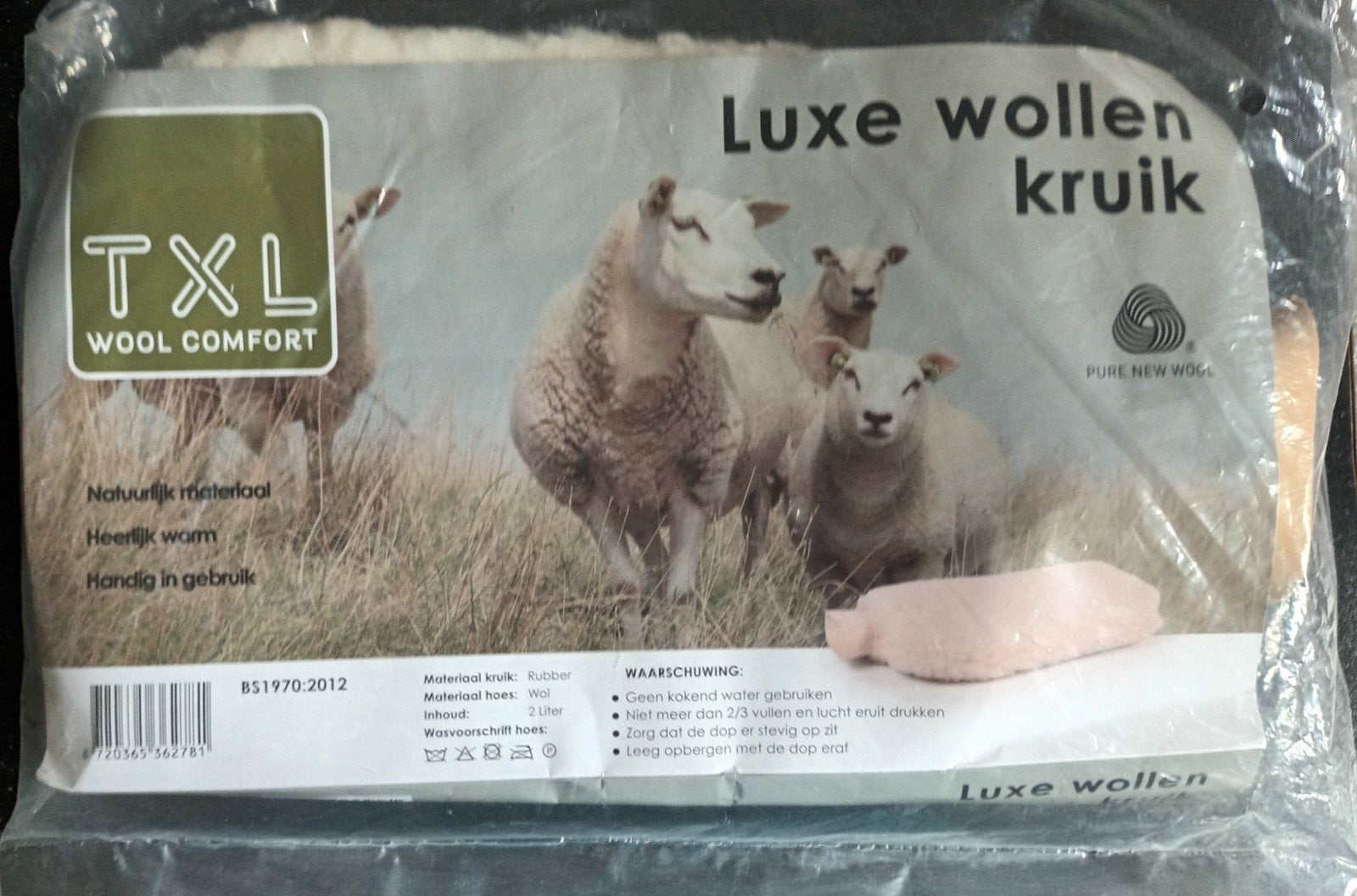 Luxe wollen kruik - TXL Wool Comfort, Ophalen of Verzenden, Nieuw, Wit, Textiel