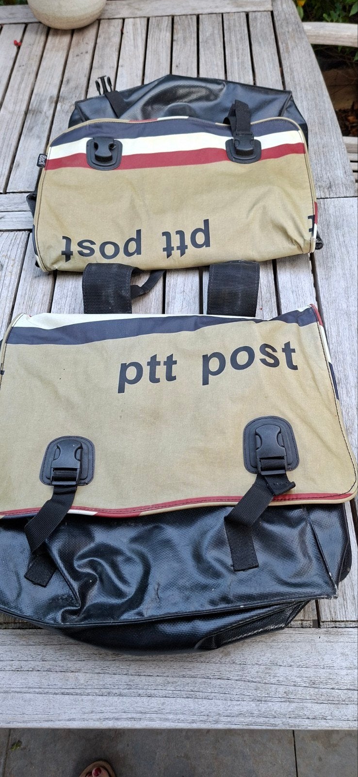 Beck PTT Post dubbele fietstassen, Fietsen en Brommers, Fietsaccessoires | Fietstassen, Ophalen, Gebruikt, Beck