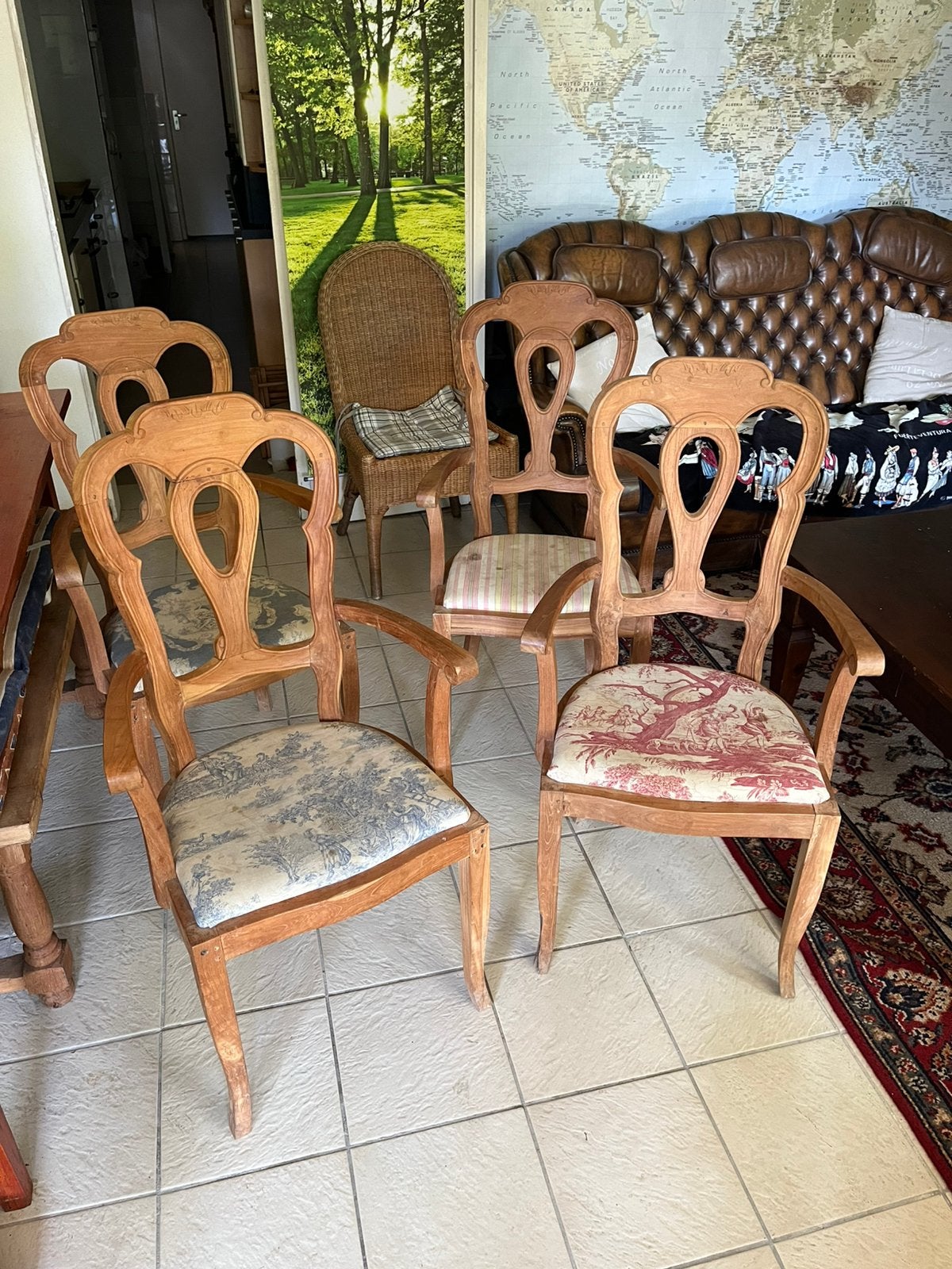 Armstoelen., Ophalen, Gebruikt, Barok, Vier