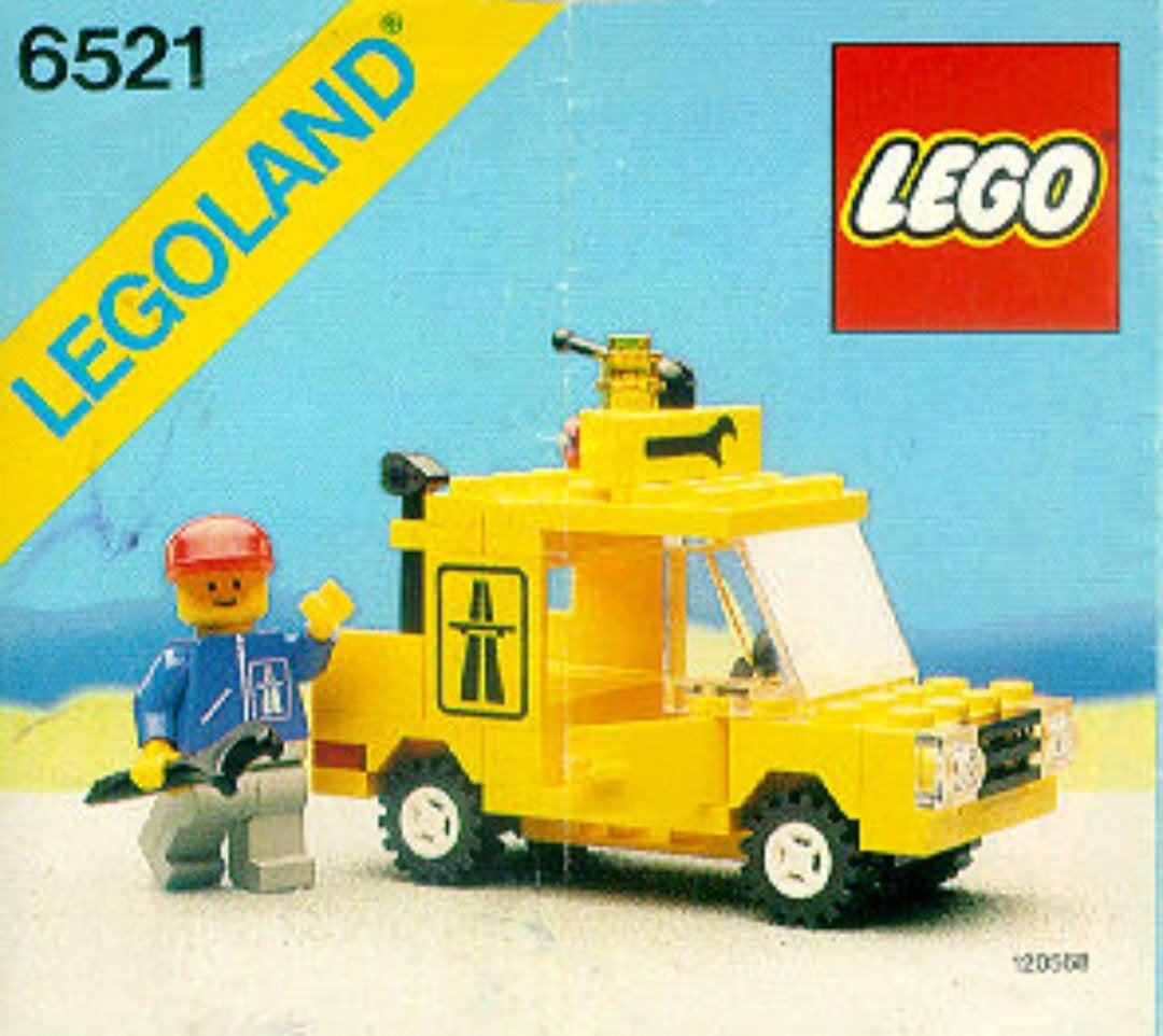 Lego Legoland 6521 - Road Repair Crew, Inclusief minifiguren, Gebruikt, Lego, Ophalen of Verzenden