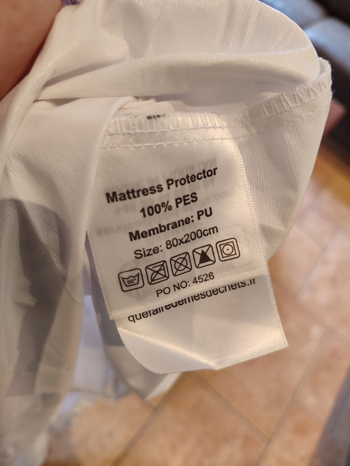 Nieuwe waterdichte molton matrasbeschermer gratis! 80x200, Huis en Inrichting, Ophalen, Eenpersoons, Matrasbeschermer, Wit