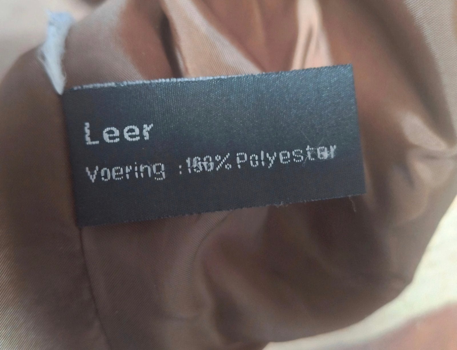 Vintage Essentials Casual Leren Jasje Maat 40, Bruin, Maat 42/44 (L), Ophalen of Verzenden, Jasje
