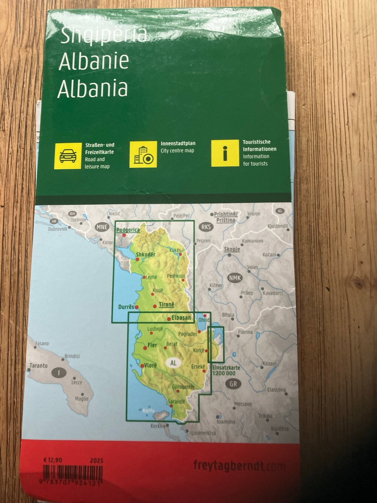 Freytag & Berndt wegenkaart Albanië (2025), Boeken, 2000 tot heden, Europa Overig, Landkaart, Ophalen