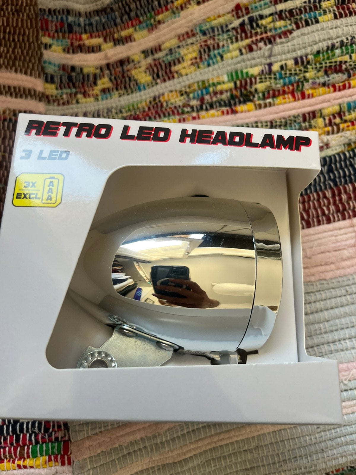 Fiets retro led lamp, Ophalen of Verzenden, Nieuw, Batterij, Voorlicht