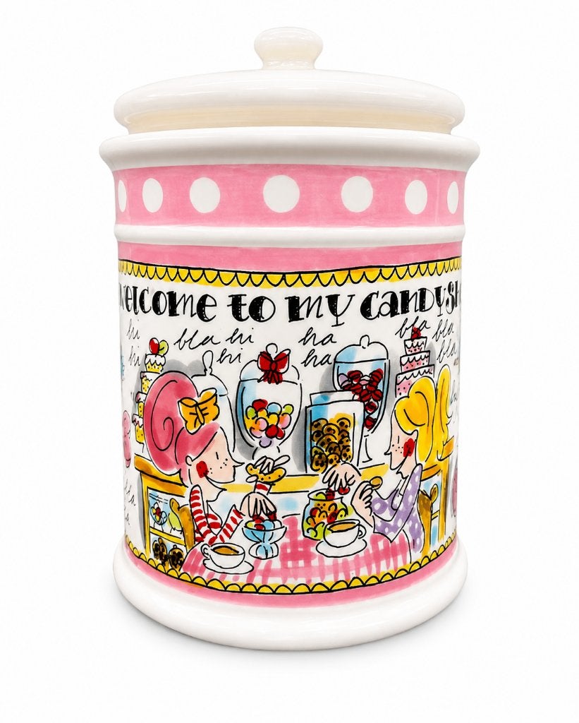 Blond Amsterdam snoeppot "Welcome to my Candyshop", Ophalen, Klassiek, Zo goed als nieuw, Kom(men)