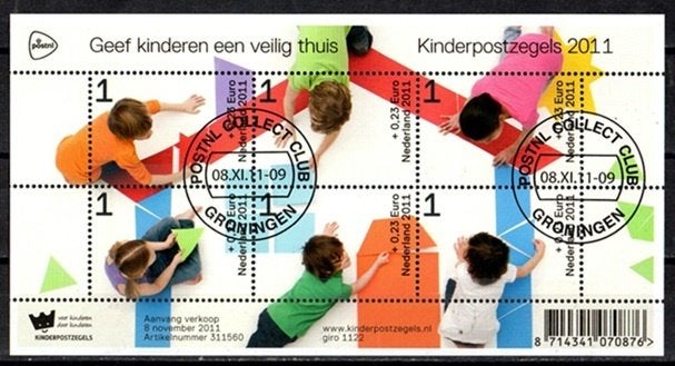 Nederland nr. 2886 Blok Kinderzegels 2011 gestempeld, Postzegels en Munten, Postzegels | Nederland, Verzenden, Na 1940, Gestempeld