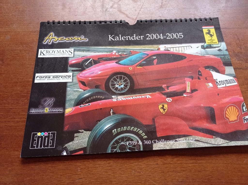 Ferrari Club Nederland kalender autosport gelimiteerd race, Verzenden, Gebruikt, Formule 1
