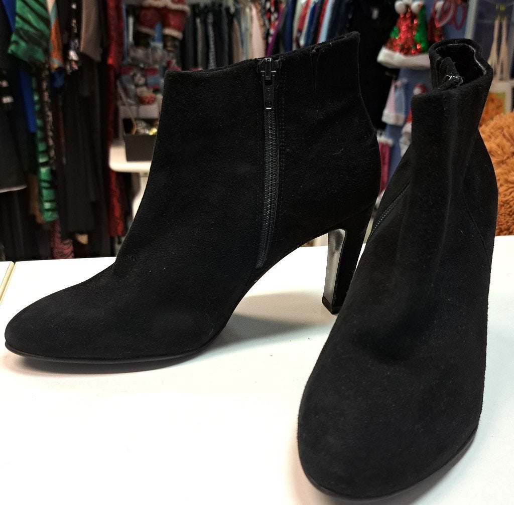 Kennel & Schmenger zwart suede enkellaarsje chic 37 nr 44149, Kennel & Schmenger, ., Zwart, Lage of Enkellaarzen