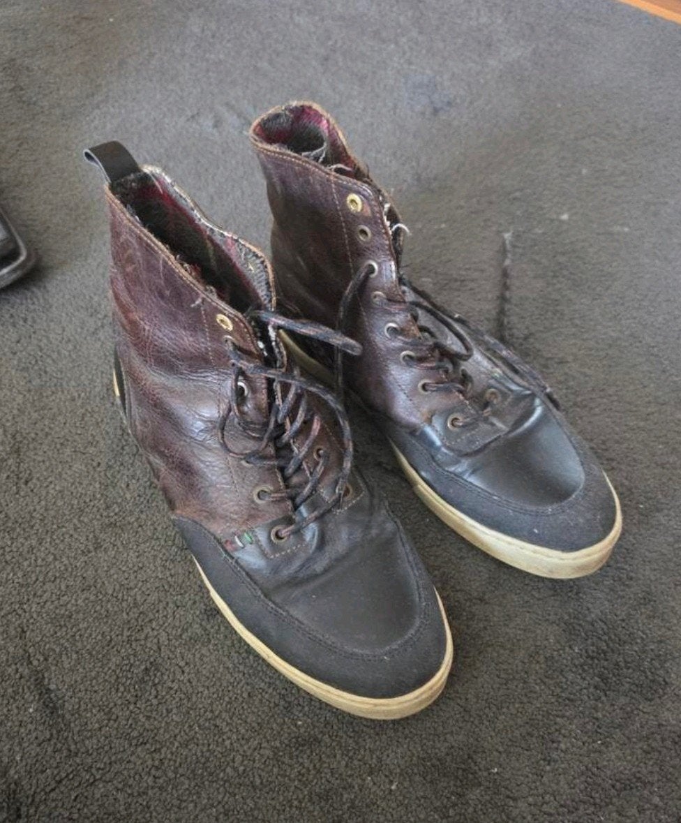 Schoenen maat 44, Bruin, Ophalen of Verzenden, Gedragen, Veterschoenen