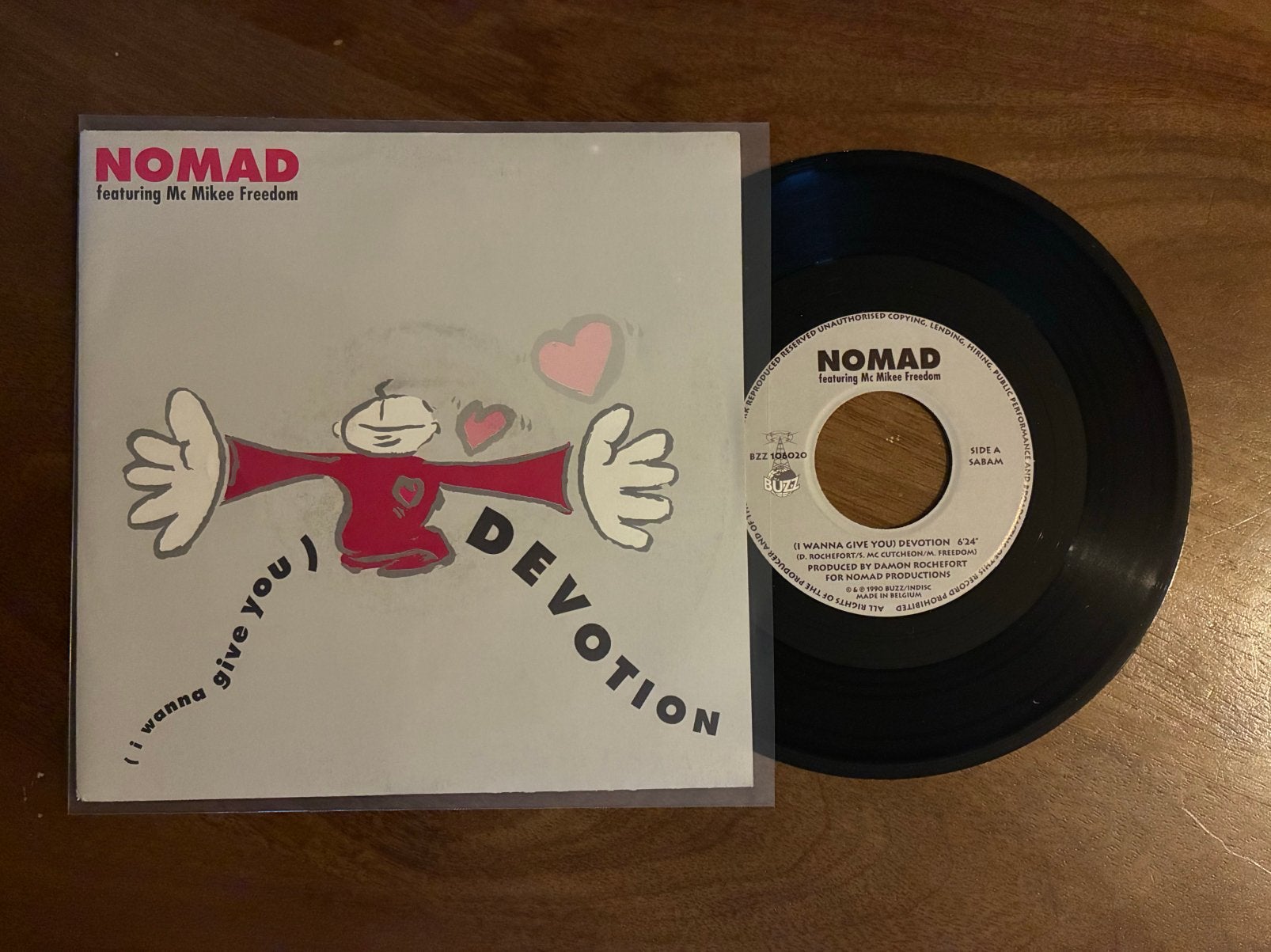 Nomad - I wanna give you devotion, Ophalen of Verzenden, Zo goed als nieuw, 7 inch