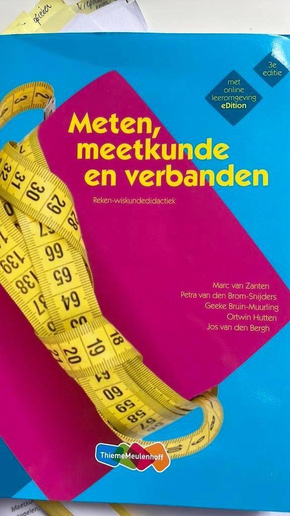 Rekendidactiek: Meten, meetkunde en verbanden, Boeken, Marc van Zanten, Ophalen of Verzenden, Zo goed als nieuw, Nederlands