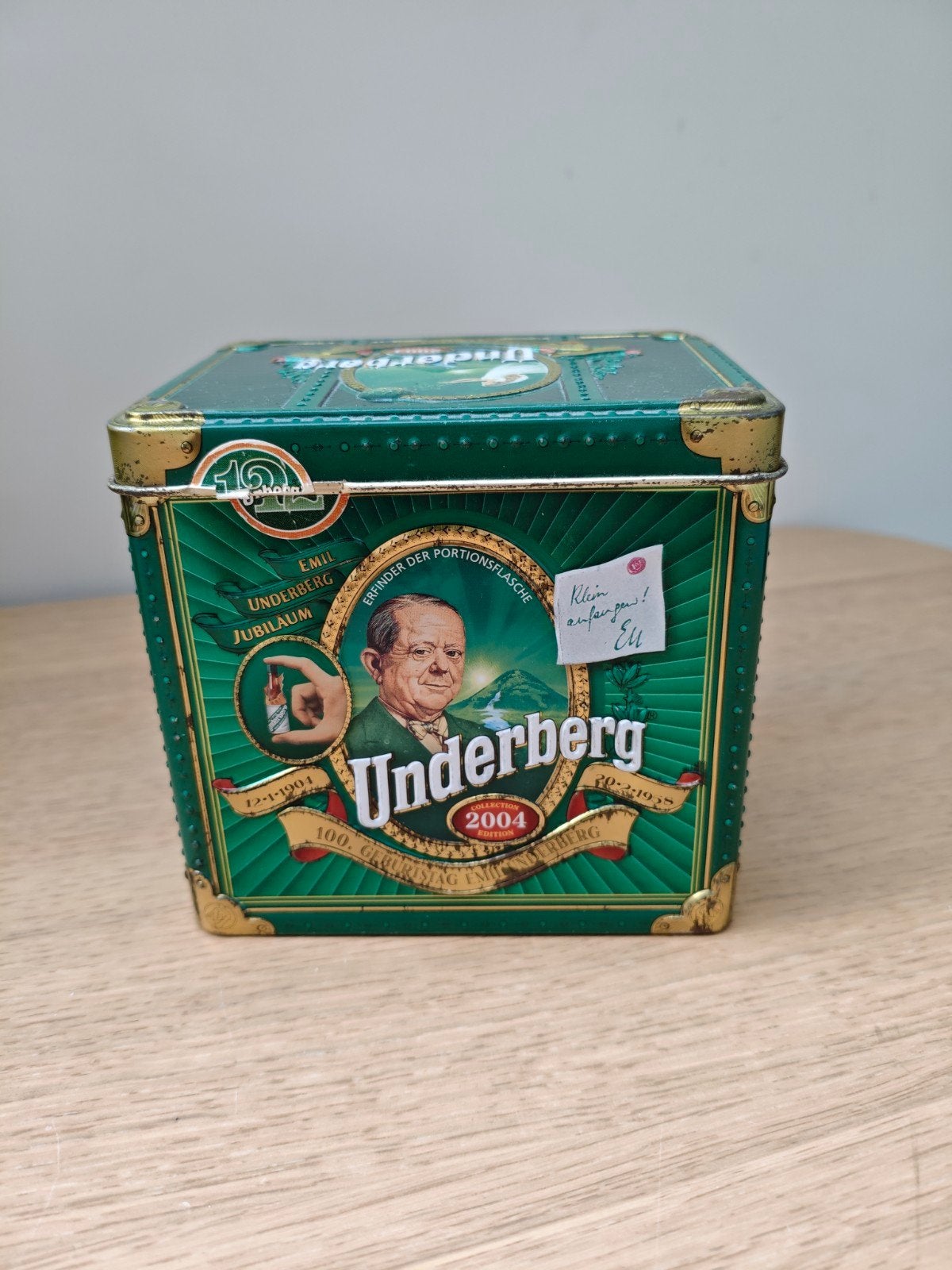 Vintage Underberg blik 2004 - Jubileum editie, Ophalen of Verzenden