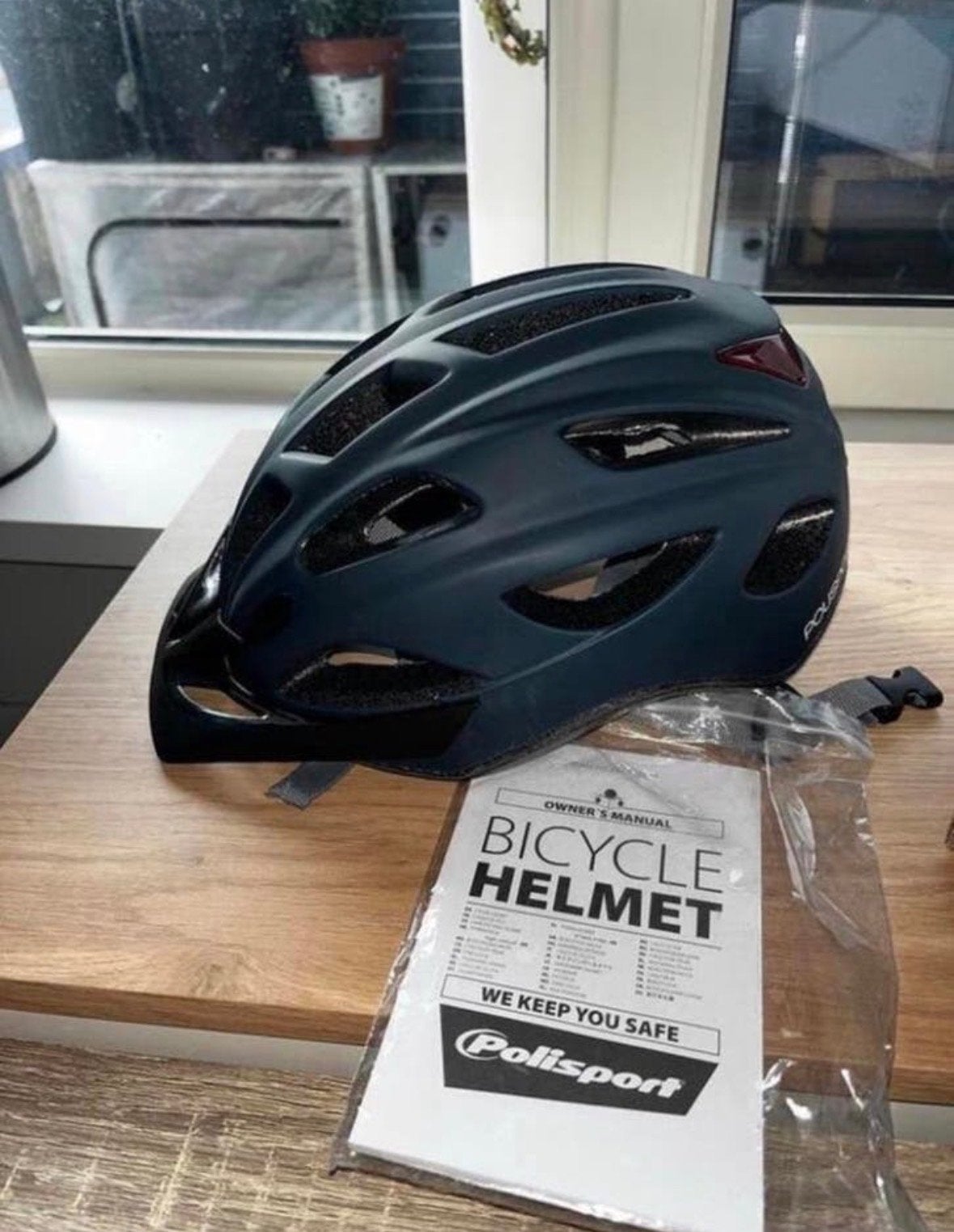 Nieuwe Polisport fietshelm volwassenen - 58-61cm donkerblauw, Ophalen, Nieuw, Overige maten, Heer