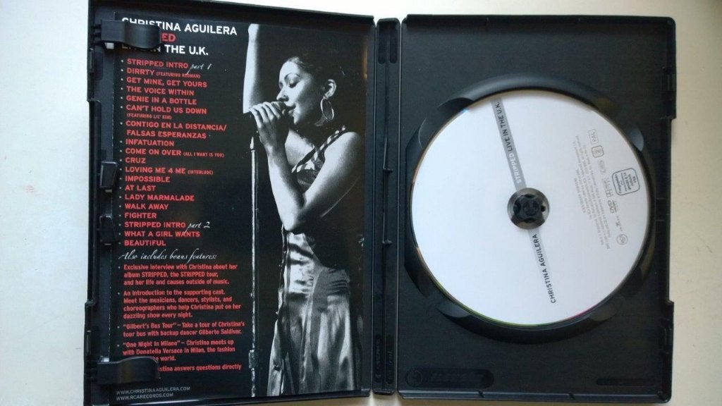 Christina Aguilera - Stripped Live In The U.K. (DVD), Alle leeftijden, Ophalen of Verzenden, Zo goed als nieuw, Concert