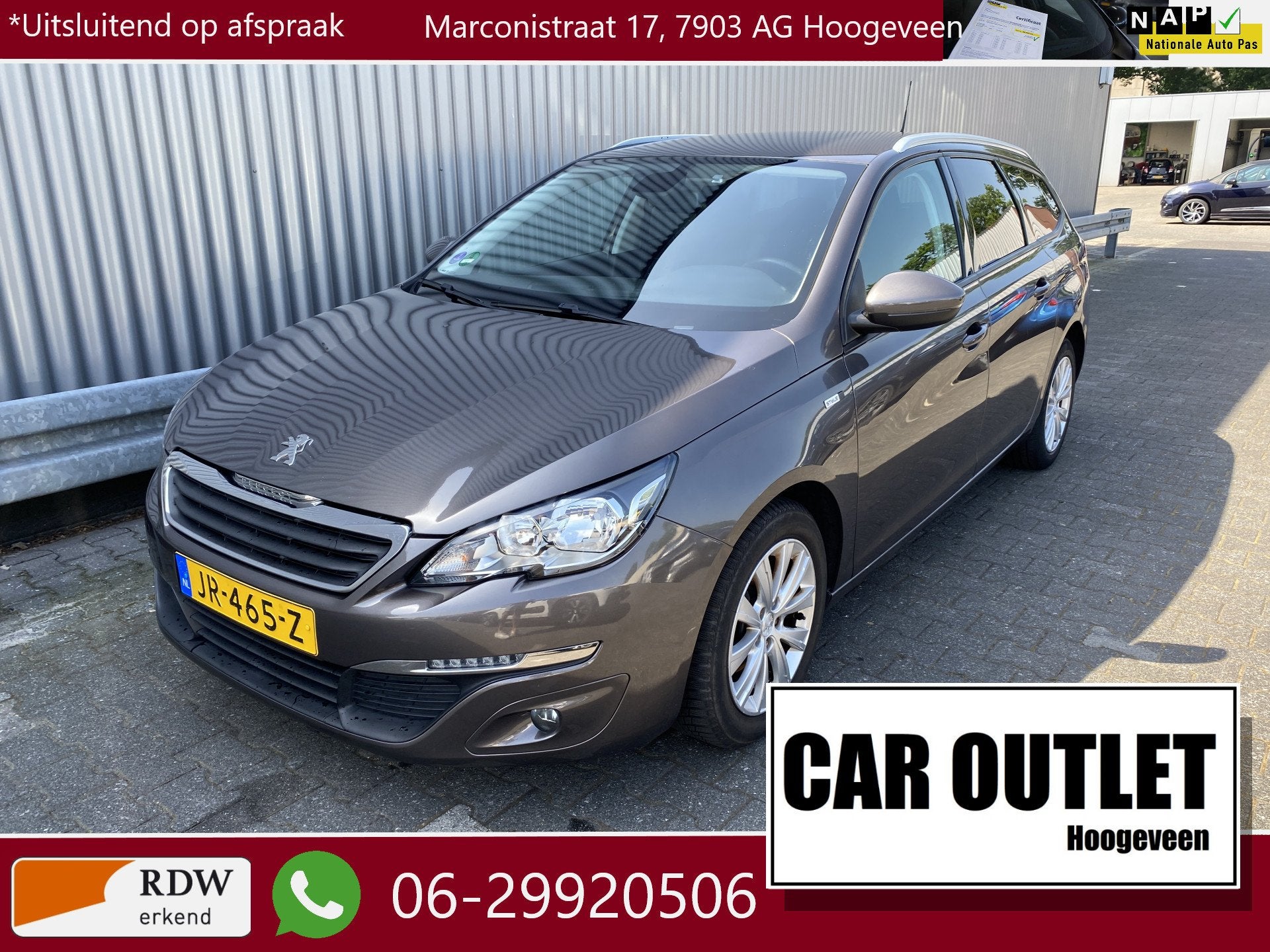 Peugeot 308 SW 1.2 PureTech Style Clima, Navi, CC, PDC, LM,, Auto's, Voorwielaandrijving, Stof, Gebruikt, Euro 6