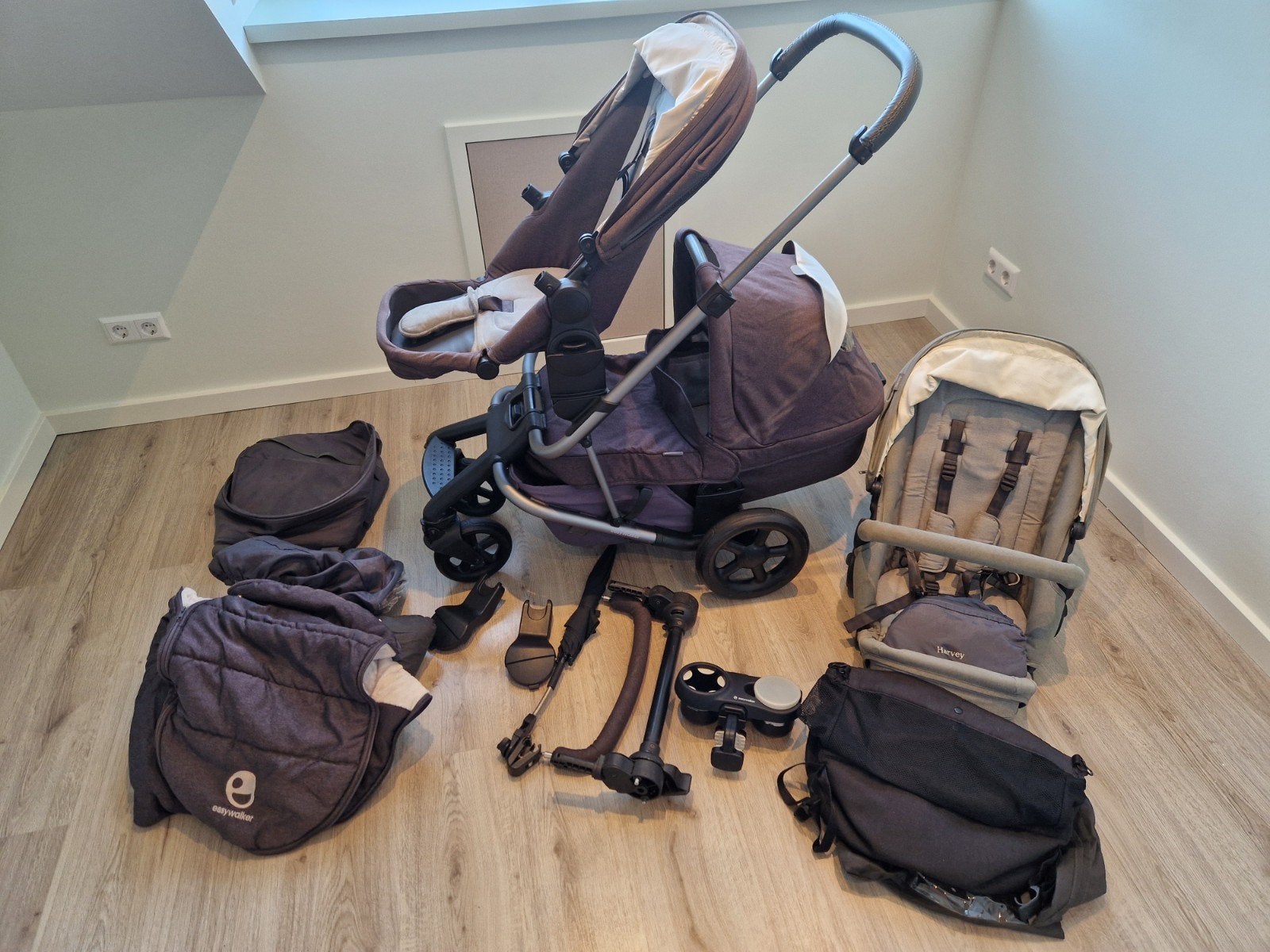 Easywalker Duo kinderwagen met accessoires