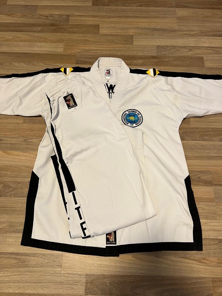 ITF Taekwon-Do pak Matsuru (2 van 2), Gebruikt, Maat XL, Vechtsportpak, Verzenden