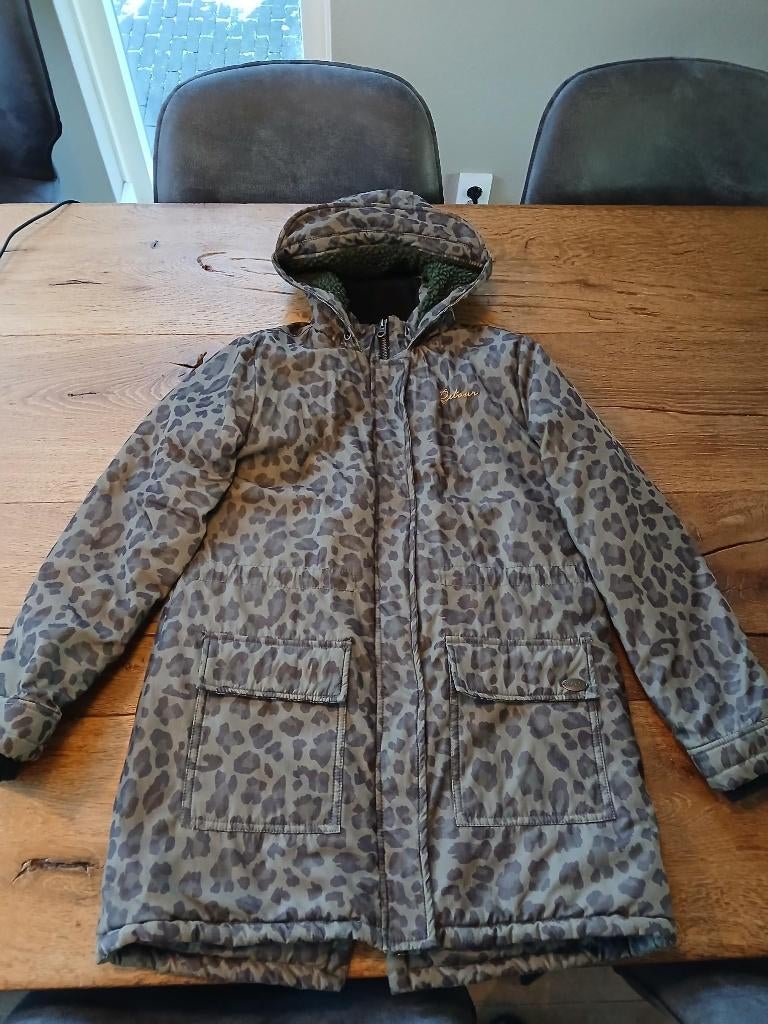 Groene winterjas size 11/12, merk Retour, Gebruikt, Meisje, Ophalen of Verzenden, Retour