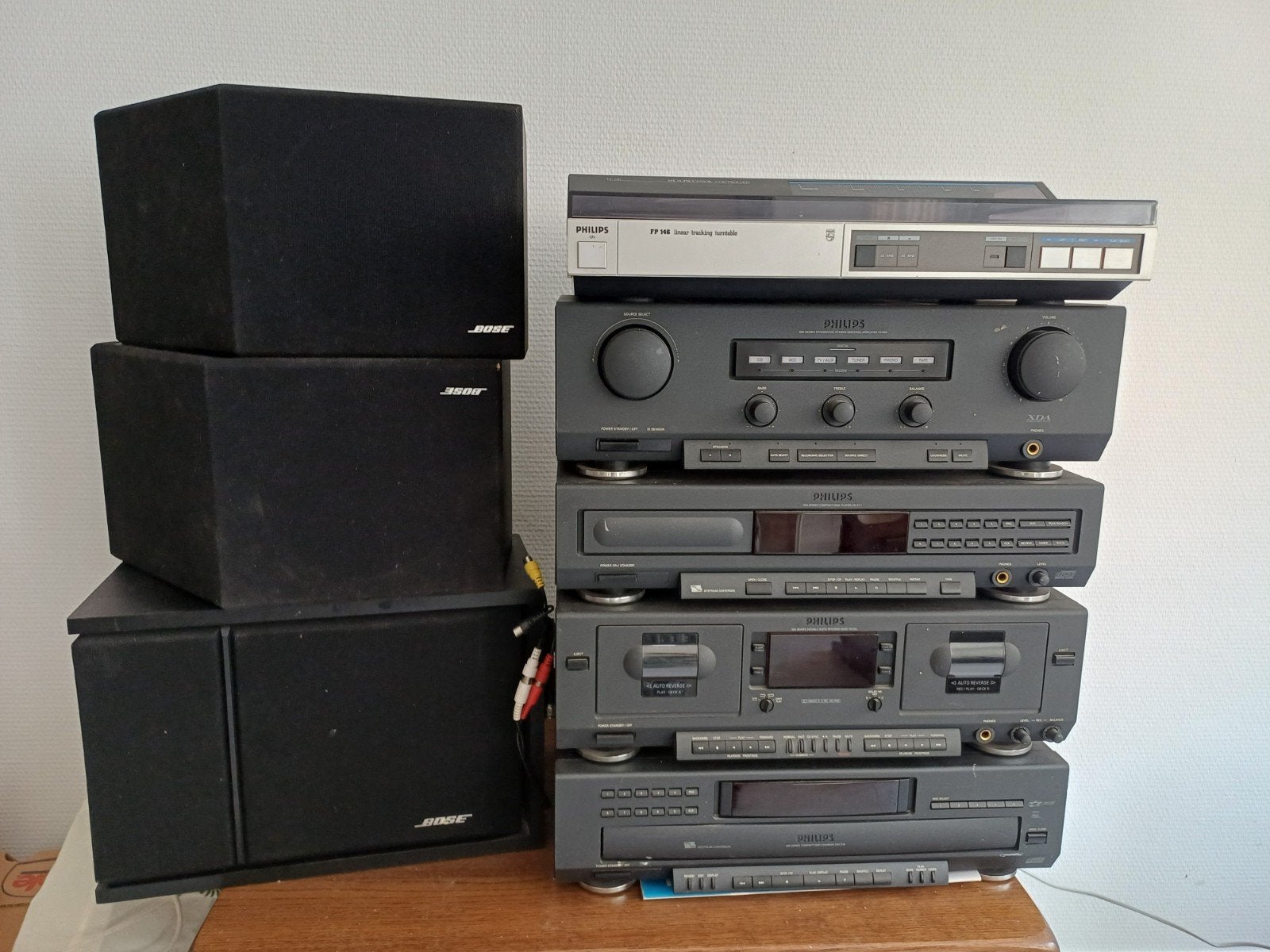 Stereo toren met platenspeler philips, Audio, Tv en Foto, Ophalen, Philips