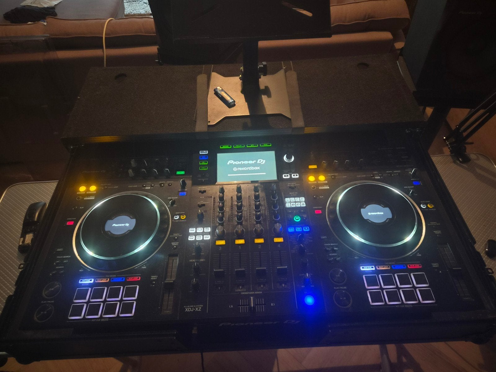 Pioneer XDJ-XZ DJ-set incl. Zomo flightcase en stofkap, Ophalen of Verzenden, Gebruikt, Dj-set, Pioneer