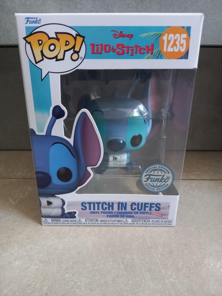 Funko pop Disney Stitch in Cuffs, Ophalen of Verzenden, Zo goed als nieuw