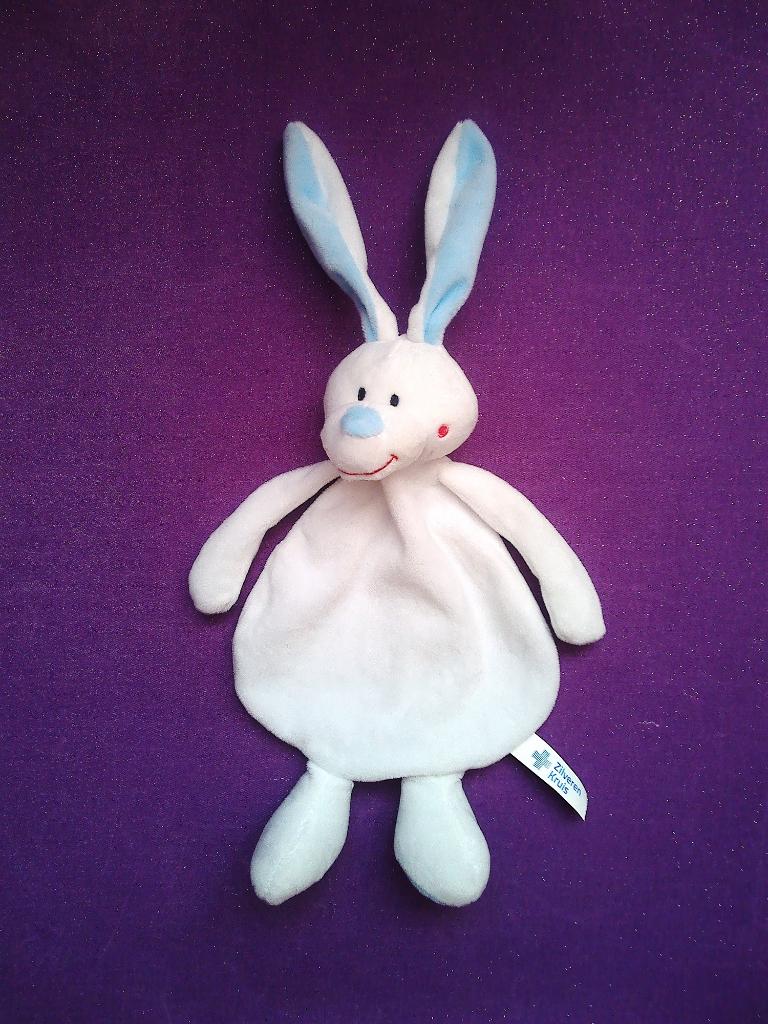 NATALIS ZILVEREN KRUIS Knuffeldoekje KONIJN **Nieuw**, Kinderen en Baby's, Speelgoed | Knuffels en Pluche, Overige merken, Overige karakters