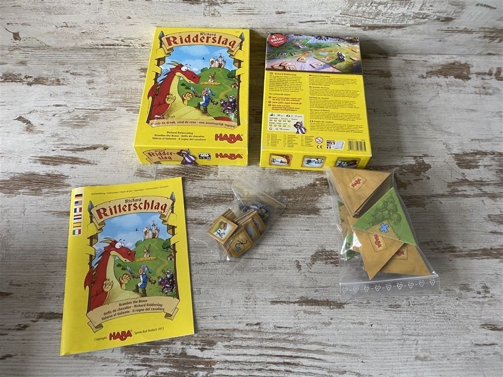 Ridderslag Haba [s336], Hobby en Vrije tijd, Gezelschapsspellen | Bordspellen, Verzenden, Zo goed als nieuw