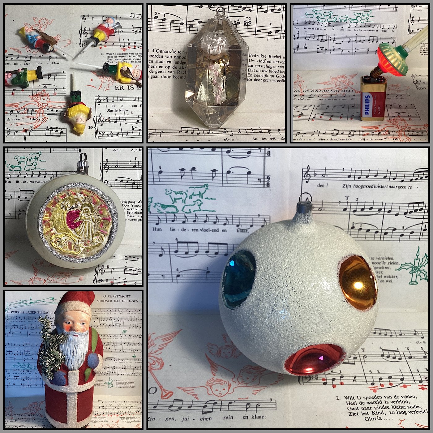 Glazen oude kerstballen, kunststof, ansichtkaarten, boeken…., Diversen, Ophalen of Verzenden