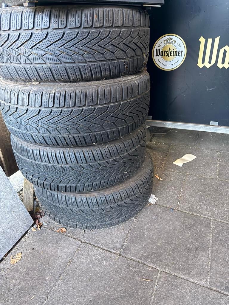 Set van 4 gebruikte winterbanden 195/50 R15, Ophalen of Verzenden, Zo goed als nieuw