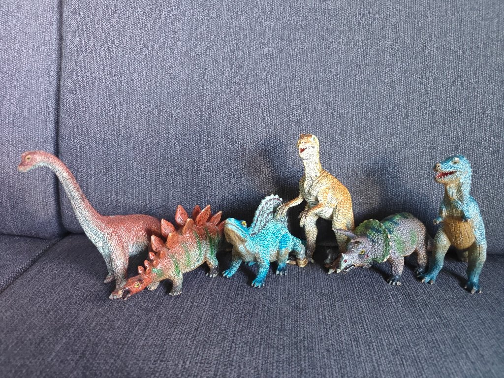 Dinosaurus verzameling, set van 6, Ophalen of Verzenden, Zo goed als nieuw