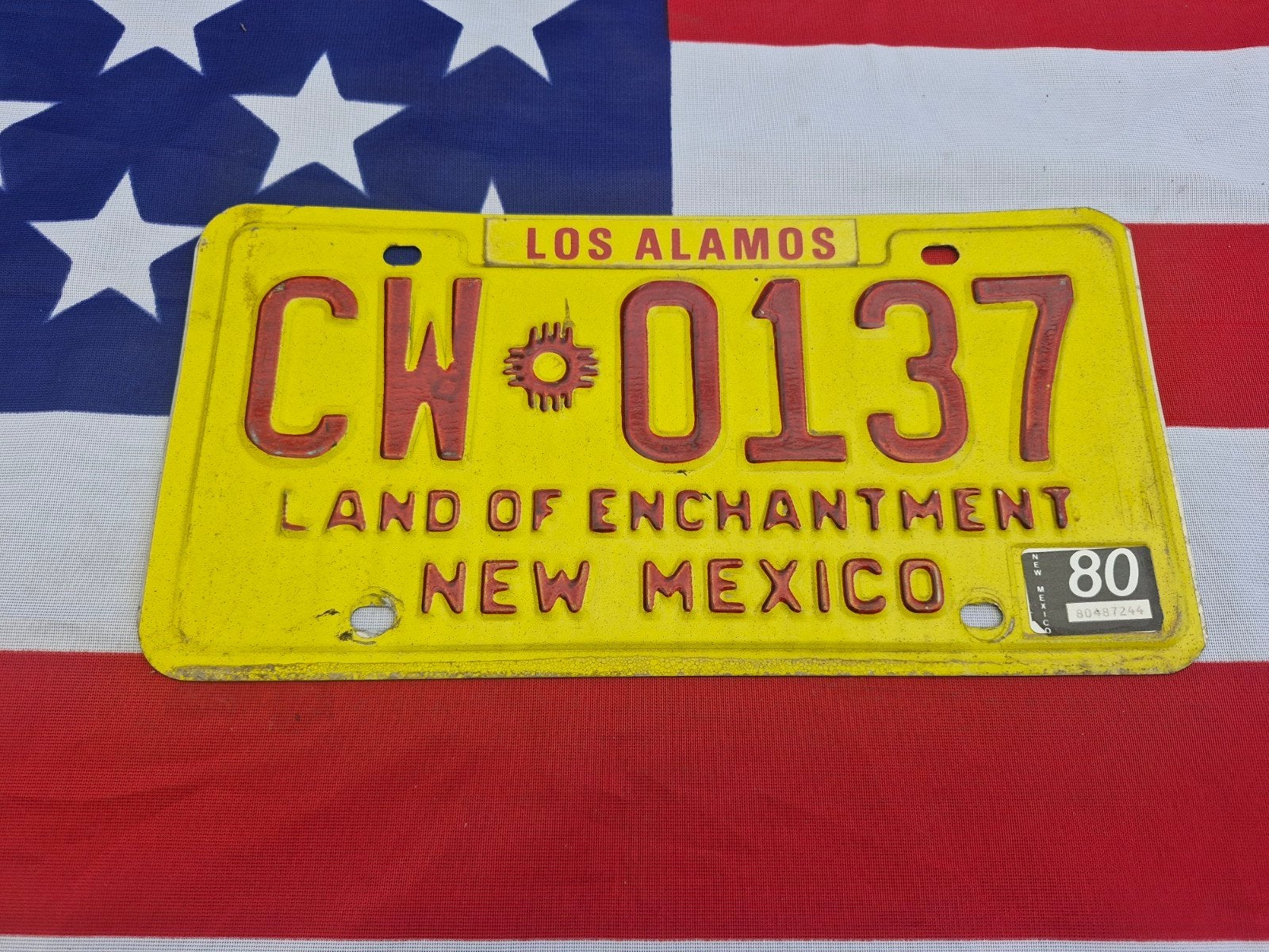 Kentekenplaat New Mexico USA Nummerplaat nummerbord License, Verzenden, Gebruikt, Auto's
