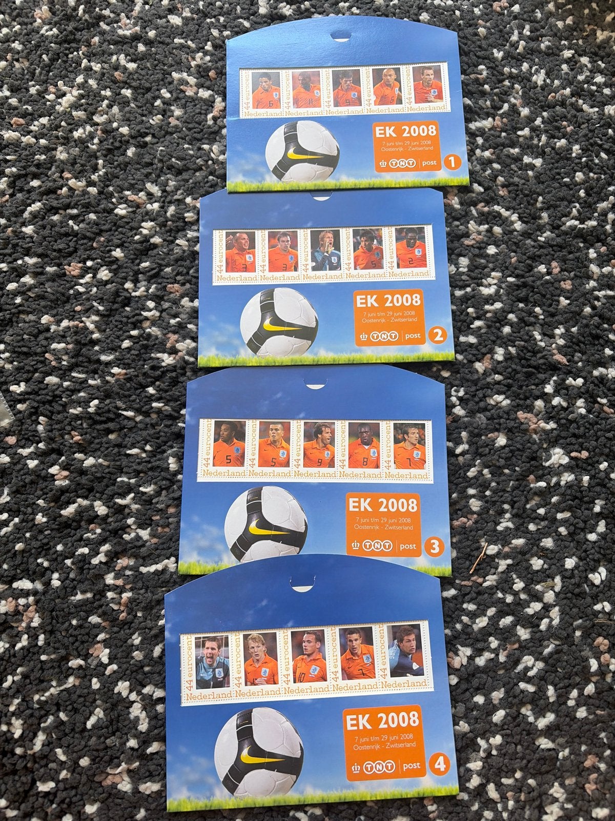 EK 2008 Postfrisse postzegels Nederland voetbal, Ophalen of Verzenden, Na 1940, Postfris