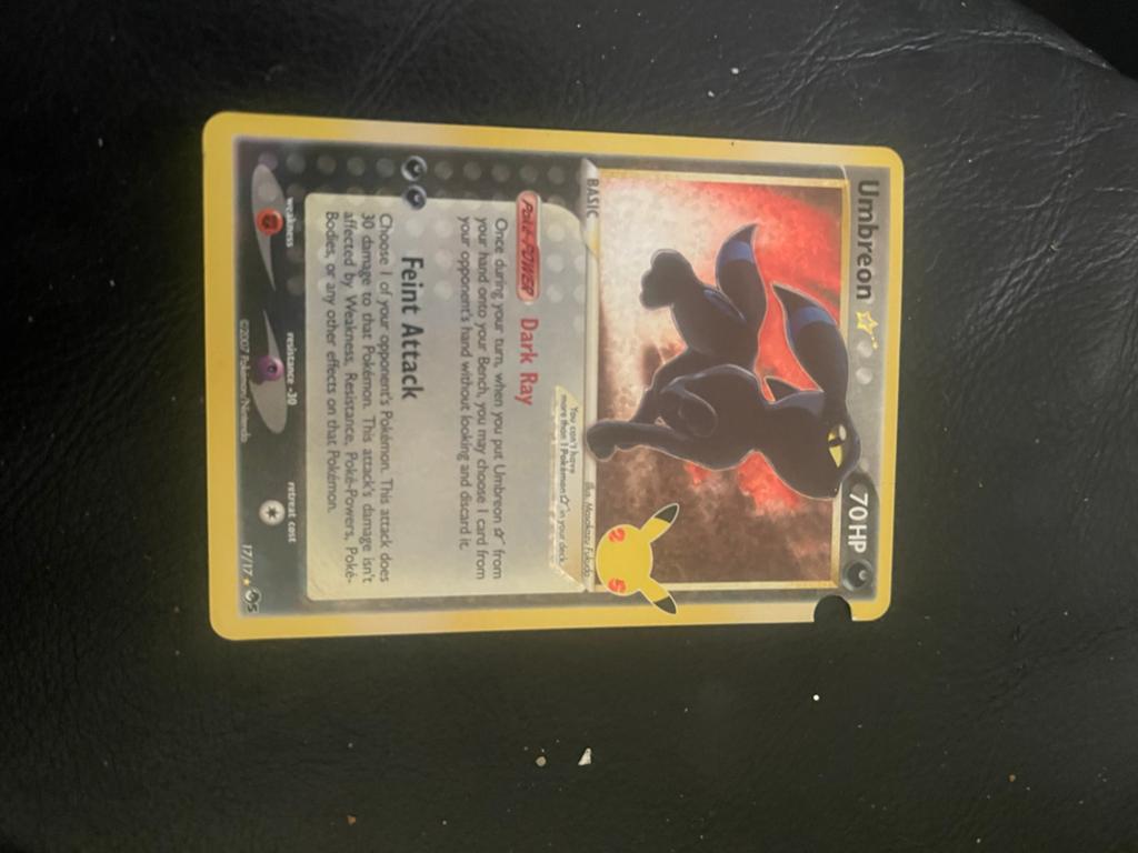Umbreon coldstar, Ophalen of Verzenden, Zo goed als nieuw