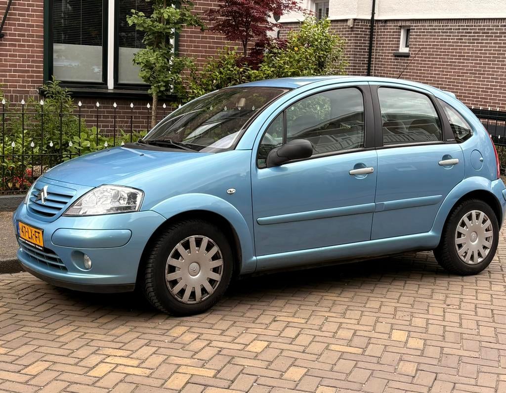 Citroën C3 1.4 I 2003 Blauw, Stof, Beige, Blauw, Origineel Nederlands