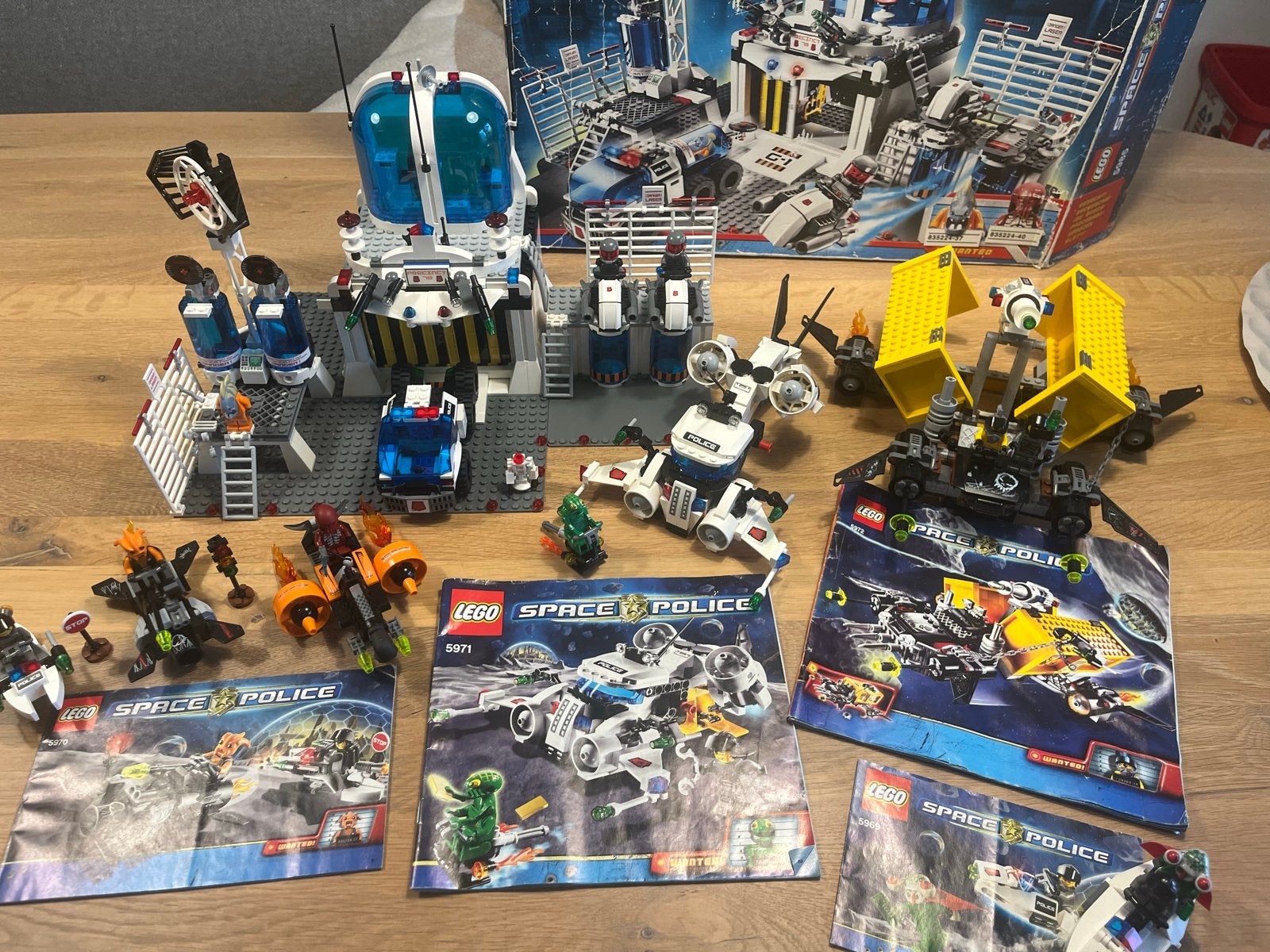 Partij LEGO Space Police 5985 Ruimtestation met extra sets, Gebruikt, Lego, Ophalen of Verzenden, Losse stenen