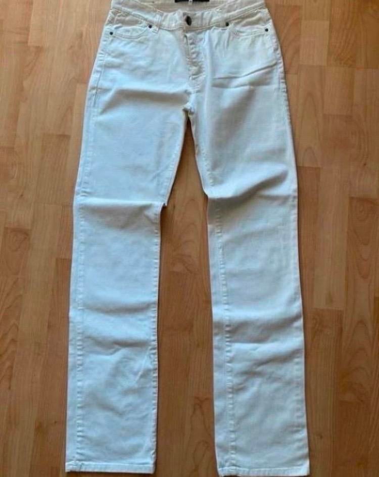 XANDRES witte lange broek maat 38/40, Kleding | Dames, Maat 38/40 (M), Verzenden, Wit, Zo goed als nieuw
