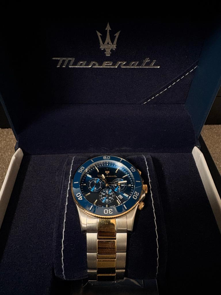 Maserati Horloge W535-R8873600006 - Zo goed als nieuw, Overige merken, Staal, Polshorloge, Ophalen of Verzenden