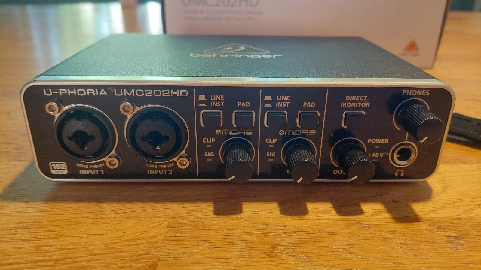 Behringer UMC202HD Audio Interface, Ophalen of Verzenden, Zo goed als nieuw, Extern, Behringer