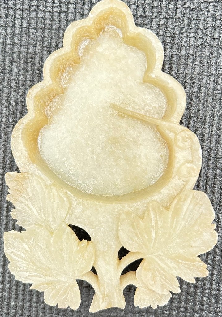 Prachtige speksteen Chinese Schaaltje 15 x 10 x 2 cm, Overige materialen, Schaal, Ophalen of Verzenden, Zo goed als nieuw