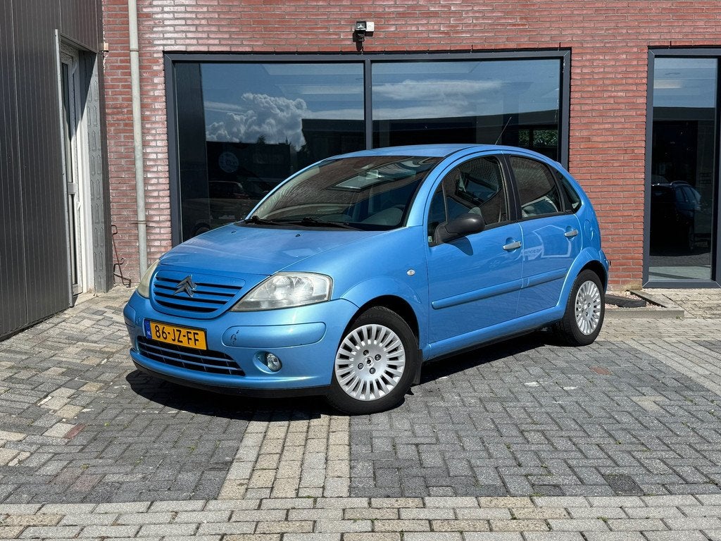 Citroen C3 1.6i-16V Exclusive | NWE APK | Clima | Trekhaak |, Voorwielaandrijving, Zwart, 4 cilinders, Blauw