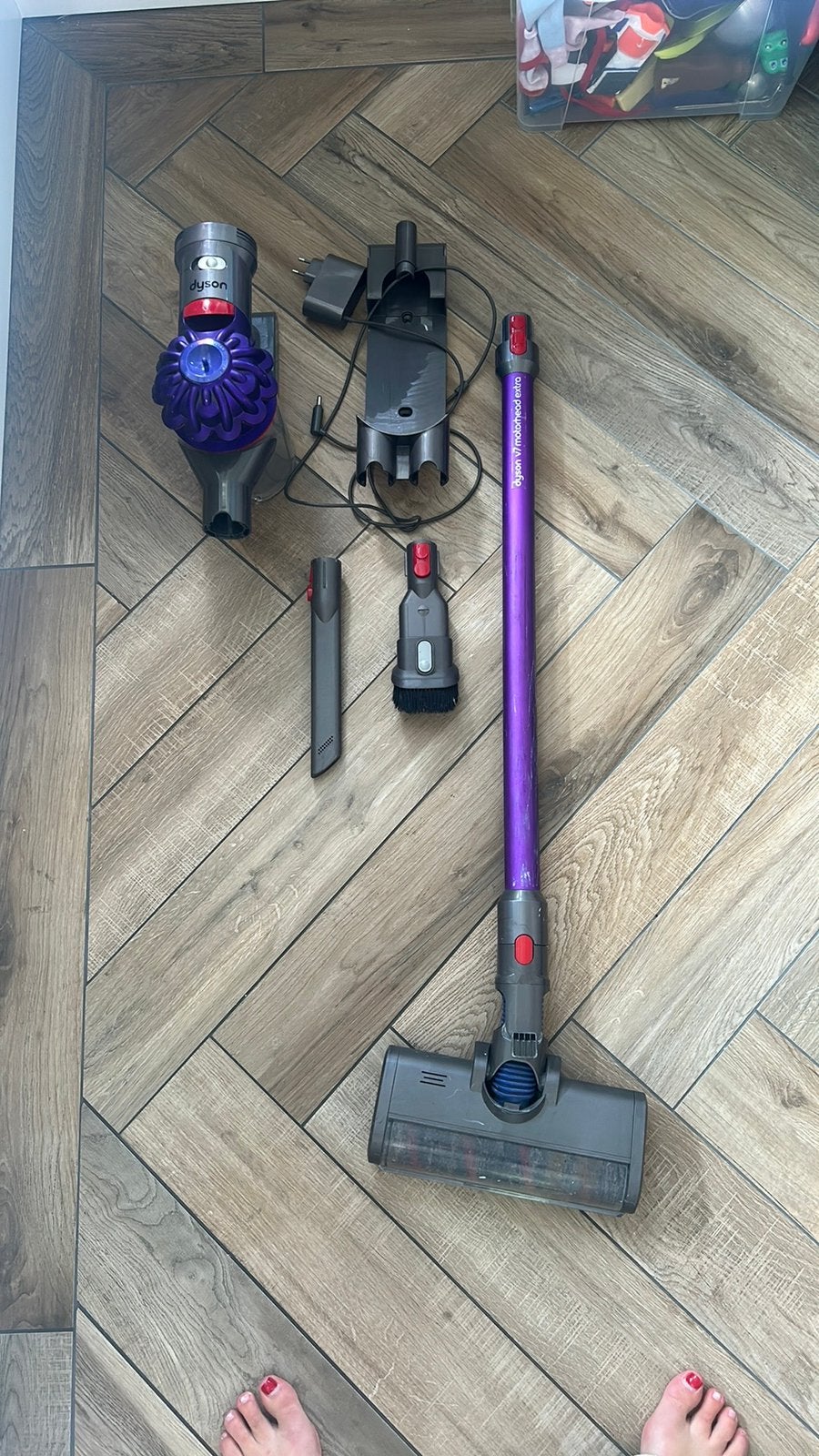 Dyson v7, Ophalen, Gebruikt