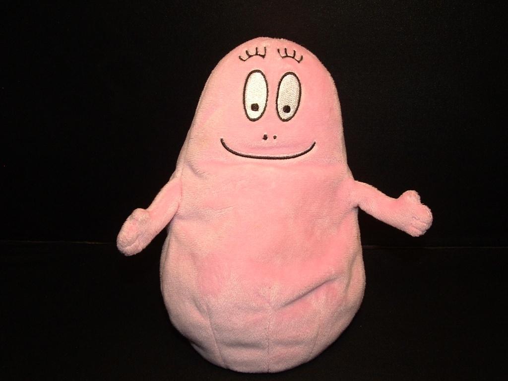 JEMINI BARBAPAPA POPJE VELOURS ROZE MET GROTE OGEN, Verzenden, Nieuw, Overige typen