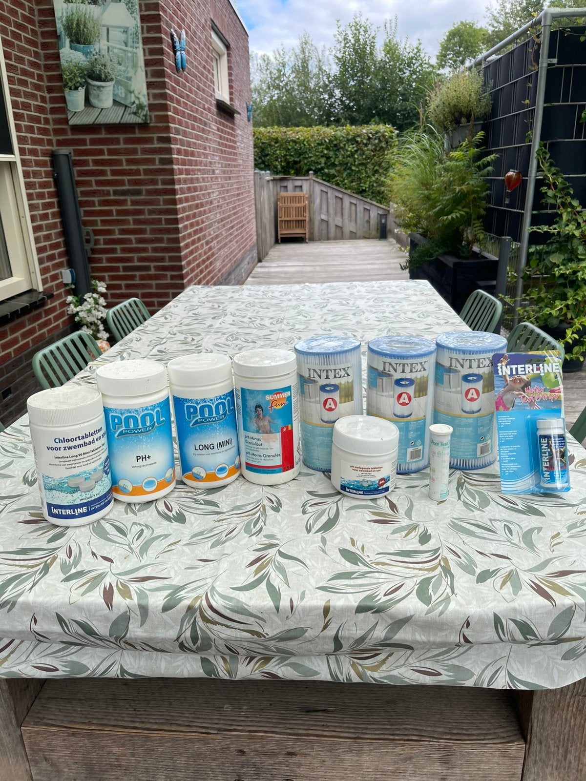 Zwemmbad verzorging set, Tuin en Terras, Ophalen, Zo goed als nieuw, Minder dan 200 cm, Minder dan 80 cm