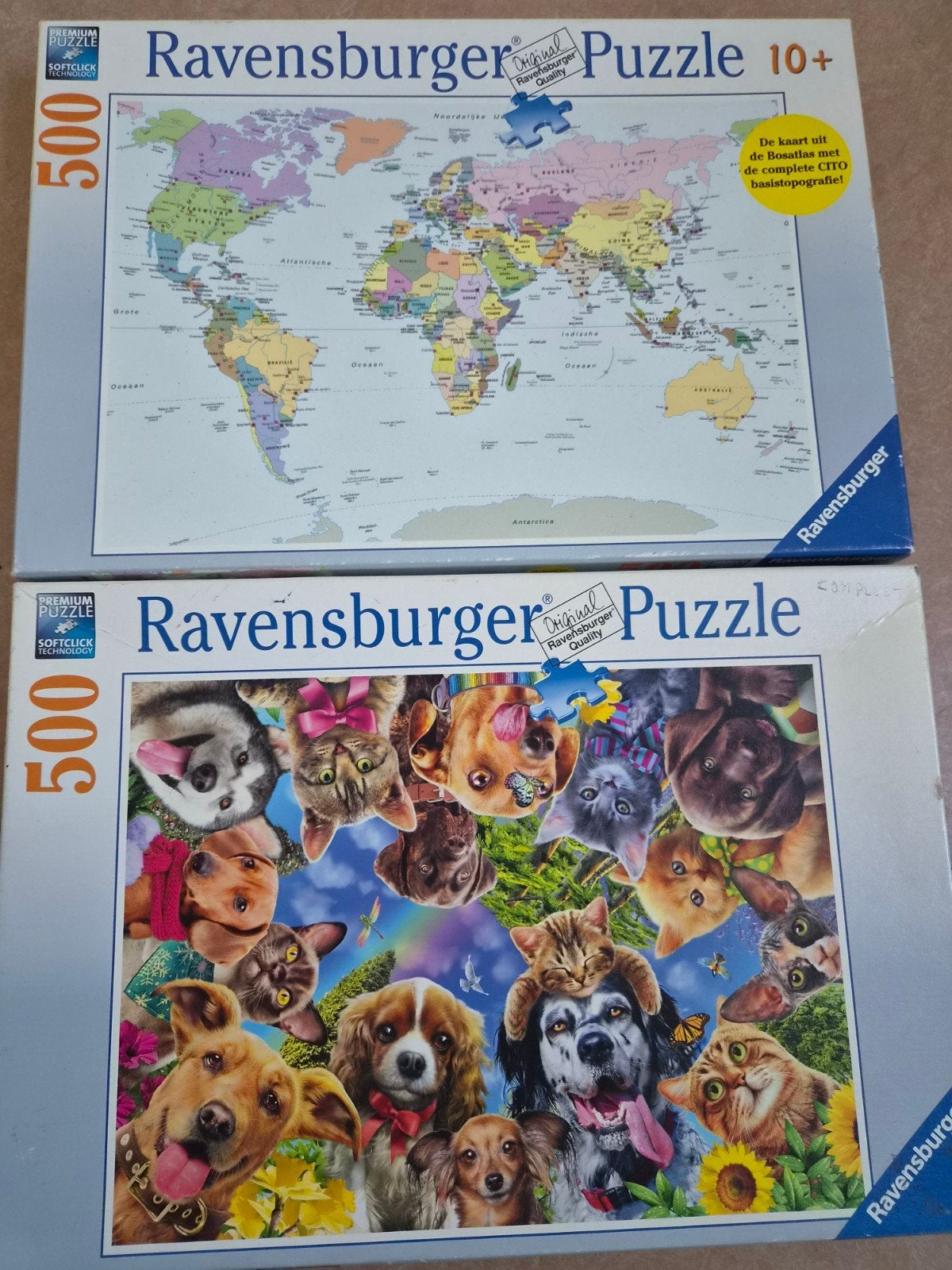 puzzels ravensburger en kings, Ophalen of Verzenden, 500 t/m 1500 stukjes, Zo goed als nieuw