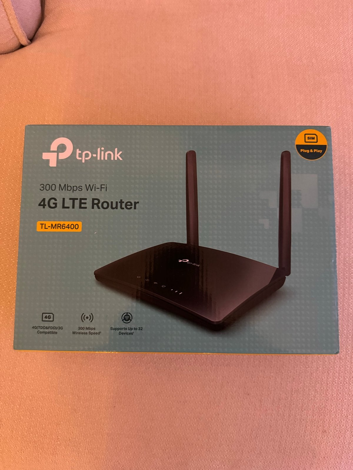 TP-Link TL-MR6400 4G LTE Router - Nieuw in doos, Ophalen of Verzenden, Nieuw, Router